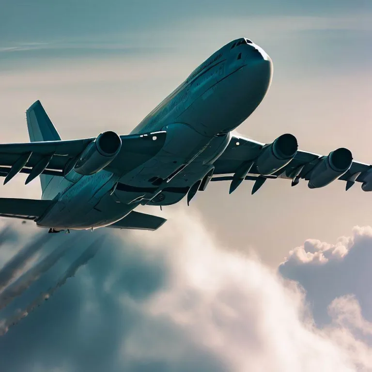 Duży samolot pasażerski zabiera kilkuset pasażerów