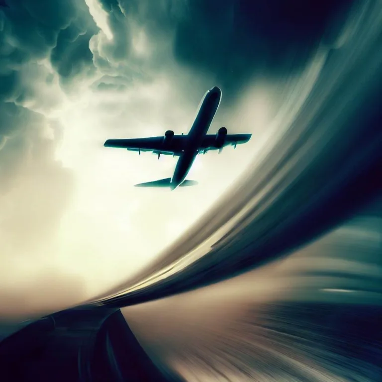 Samolot przekracza barierę dźwięku